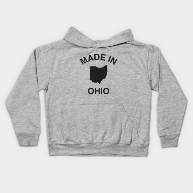 Made in Ohio Kids Hoodie by elskepress